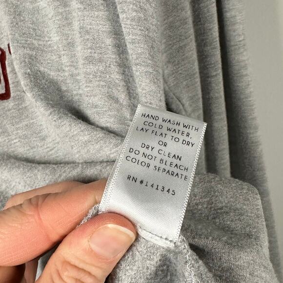 Daydreamer Gray "Partner In Wine" Graphic Long Sleeve Top Size Medium - Picture 7 of 8